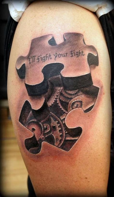 Thank you for visiting autism puzzle tattoo ideas, we hope this post inspired you and help you what you are looking for. Lovely 3d jigsaw piece done in the studio by Seb. | Autism ...