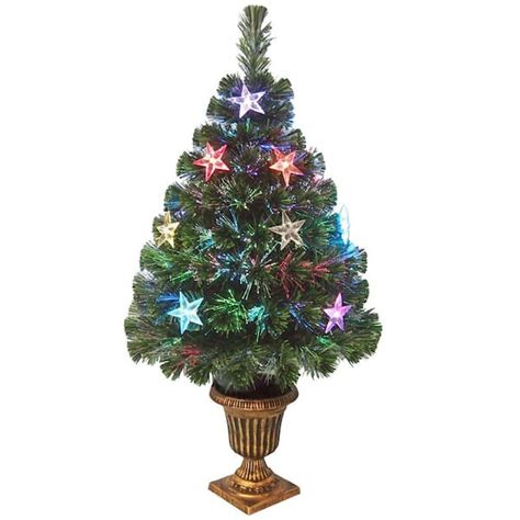 National Tree Company 3 Ft Fiber Optic Evergreen Artificial Christmas