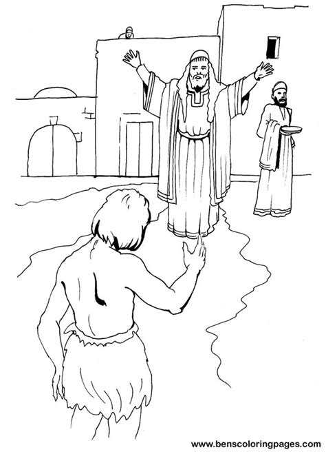 Parable Of The Prodigal Son Coloring Page Coloring Pages