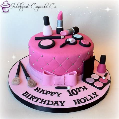 Edible cake images offers a large range of custom edible cake toppers, edible images, prints and edible cupcake toppers. Cute make-up cake...... (With images) | Make up cake, 21st ...