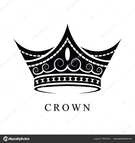 Black Crown Logo 01 Stock Vector Image By ©lumyaisweet 195354126
