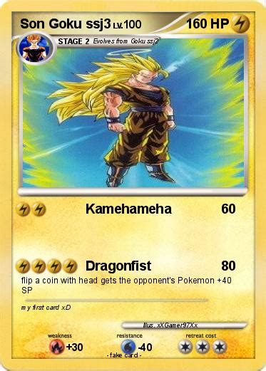 Pokémon Son Goku Ssj3 2 2 Kamehameha My Pokemon Card