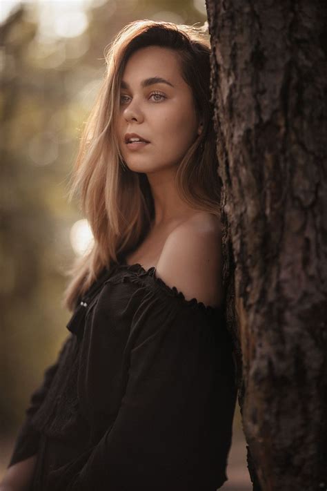 Photo Shoot In The Forest Portrait Photography Women Autumn