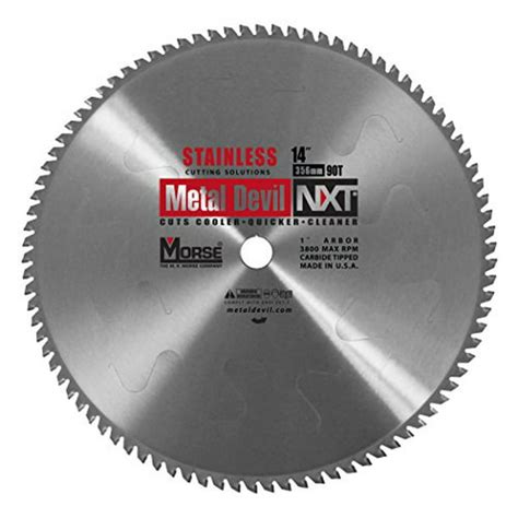 Mk Morse Csm1490nssc Metal Devil Nxt Circular Saw Blade For Stainless