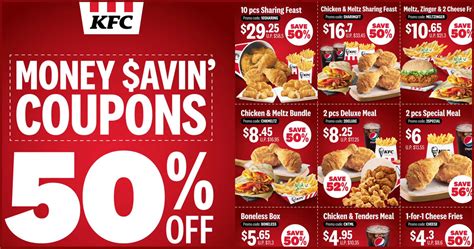 Kfc Releases New And Refreshed Set Of Coupons Offering 50 And More Savings Valid Till 28 April 2020