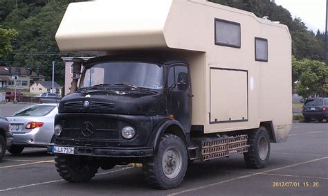 You might have to vent the van well. Vintage Mercedes-Benz LA710 4×4 Truck Camper - Truck Camper HQ