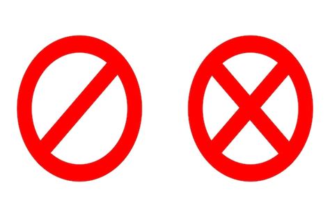 Premium Vector Warning Sign Icon Red Prohibited For Stop Symbol Or Dander