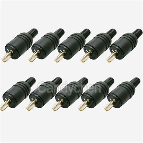 10x 2 Pin Din Male Plug Hifi Loudspeaker Audio Connector For Philips B