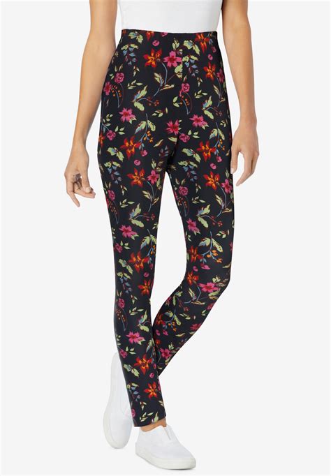 Stretch Cotton Printed Legging Fullbeauty Outlet