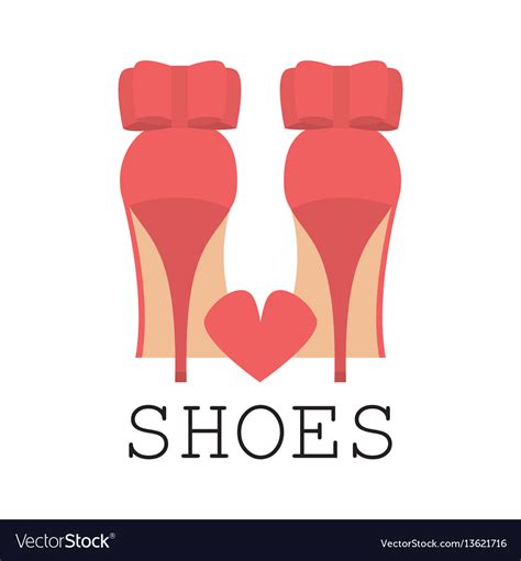 I Love Shoes Poster Royalty Free Vector Image Vectorstock