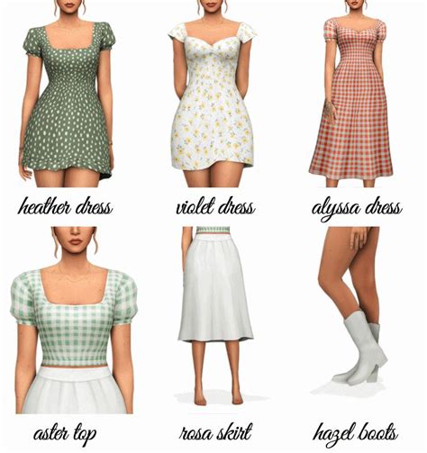 Aretha Sims 4 Mods Clothes Sims 4 Dresses Sims 4 Teen