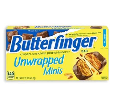 Butterfinger Unwrapped Minis Box American Crunch