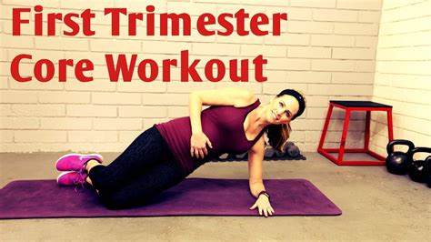 14 Minute First Trimester Core Workout Safe Ab Exercises For