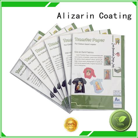New Laser Printer Transfer Paper Suppliers For Garments Alizarin