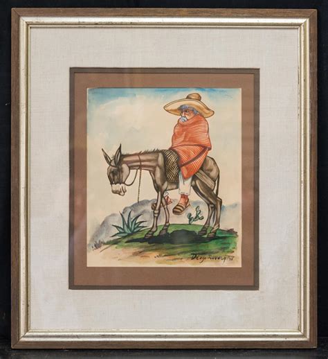 Sold Price Diego Rivera 1886 1957 Mexican Artist Watercolor April 4 0120 100 Pm Edt