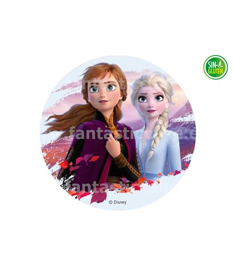 Oblea De Frozen Anna Y Elsa N Fantastic Cake