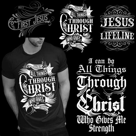 Jesus Christ Typography T Shirt Design Masterbundles
