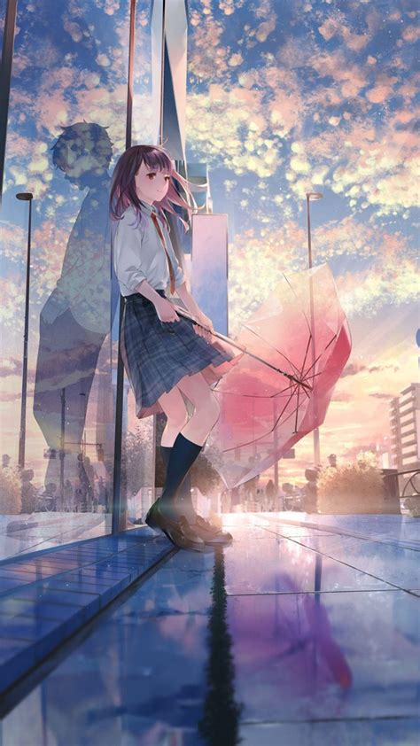 Cute Anime Rain Girl Wallpapers Top Free Cute Anime Rain Girl