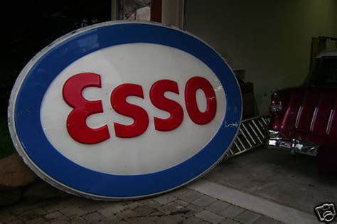 Vintage Esso Gas Station Sign 40 Years Old Humble Oil 40980600