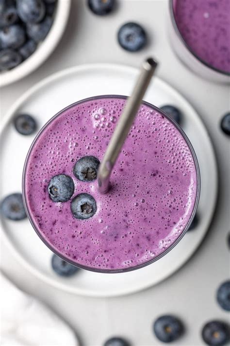 Healthy Blueberry Smoothie Recipe The Clean Eating Couple