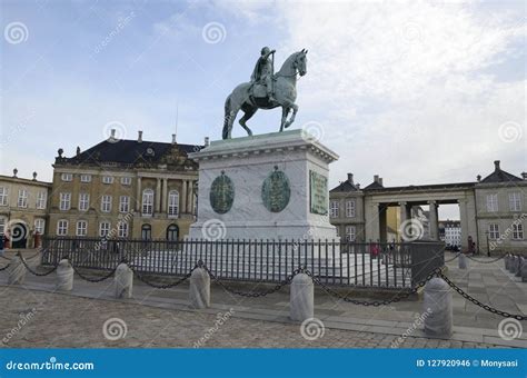 Statue Of Danish King Frederick V Editorial Photo Image Of Outside