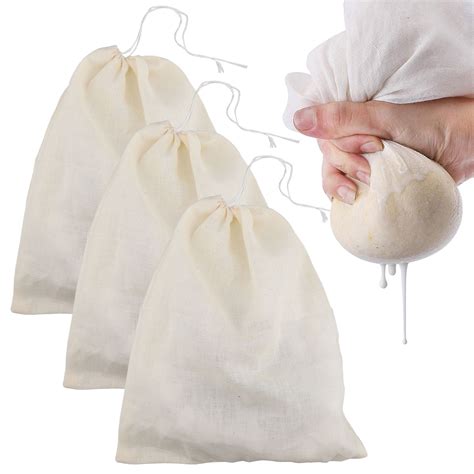 Eeekit 63packs Cheesecloth Bags Nut Milk Bag For Straining 2025cm