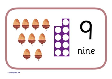 Numicon Autumn Numbers 0 10 Printable Teaching Resources Print Play