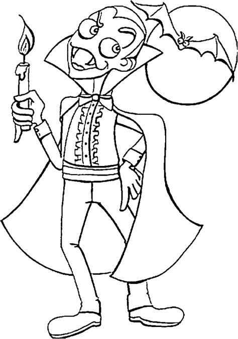 A vampire is a living dead person endowed with enormous strength and power, who maintains his immortality by drinking… Free Printable Vampire Coloring Pages For Kids