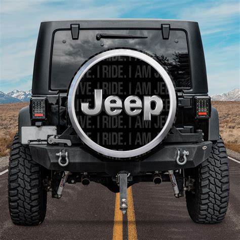 Jeep All Over Print Spare Tire Cover Custom Spare Tire Cover Etsy