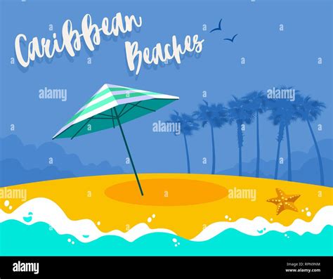 Caribbean Beaches Background Stock Vector Image & Art - Alamy