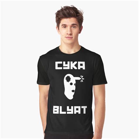 Cyka Blyat Csgo Graphic T Shirt By Teerribol Redbubble