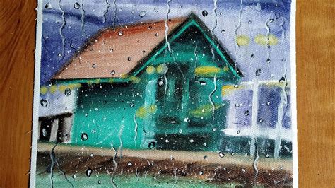 How To Paint Rainy Day House Sceneryhow To Make Rain Effects In