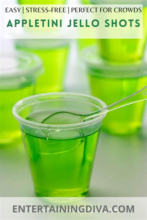 These Green Apple Jello Shots Will Have Your Guests Coming Back For