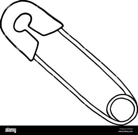 Isolated Clip Art Of A Safety Pin Stock Vector Image And Art Alamy