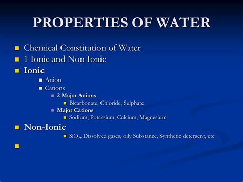 Each of these physical characteristics affects and is it is usually expressed in parts per thousand (ppt), or the number of grams of dissolved salts present in 1,000 grams of water. PPT - WATER QUALITY ASSESSMENT AND POLLUTION CONTROL ...
