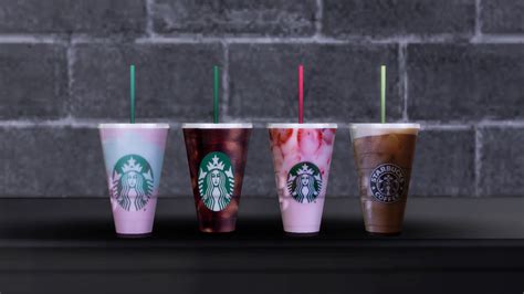 Starbucks Drinks 4 Iced Drinks Sims 4 Updates ♦ Sims 4 Finds And Sims