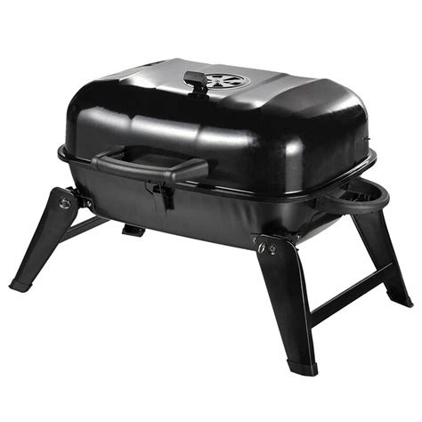 Outsunny 23 5 Portable Folding Outdoor Tabletop BBQ Kettle Charcoal