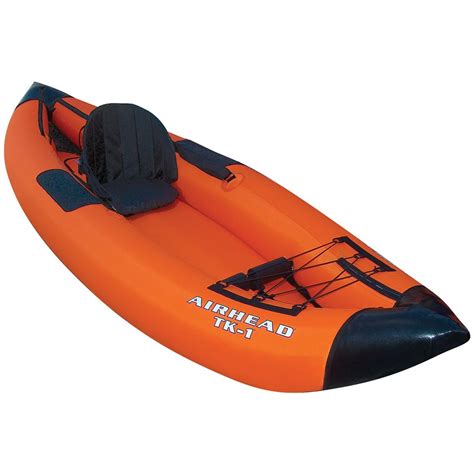 Airhead® Deluxe Inflatable Travel Kayak 1 Person 139769 Canoes