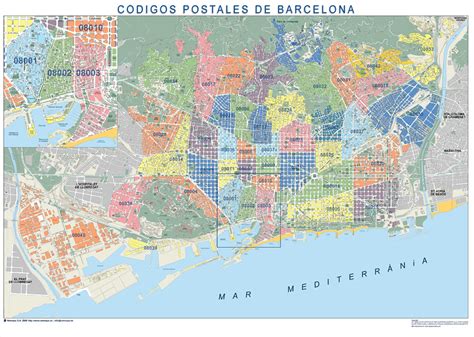 Barcelona Mapa Codigos Postales A Photo On Flickriver