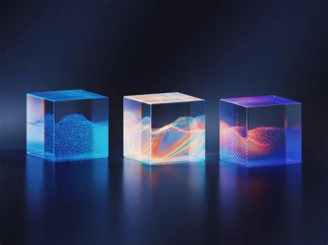 Glass Cube 7 5 Glass Cube Art Cube Composition Design