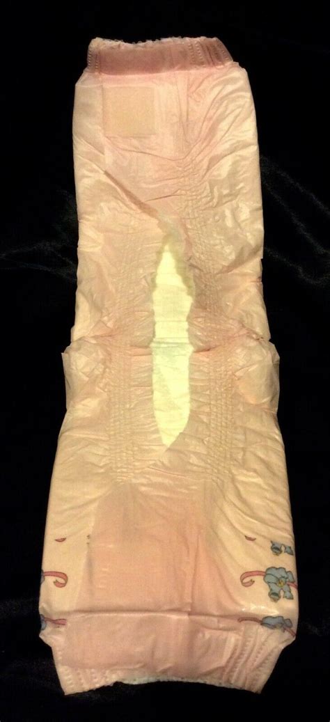 Vintage Luvs Deluxe Plastic Backed Baby Diaper Size