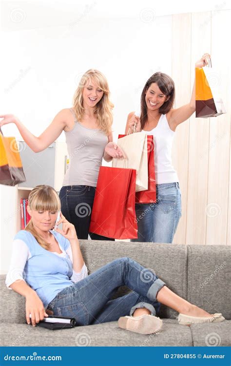 We Went Shopping Stock Image Image Of Girl Friends