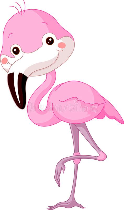 Fun Zoo Flamingo Stock Vector Illustration Of Happiness