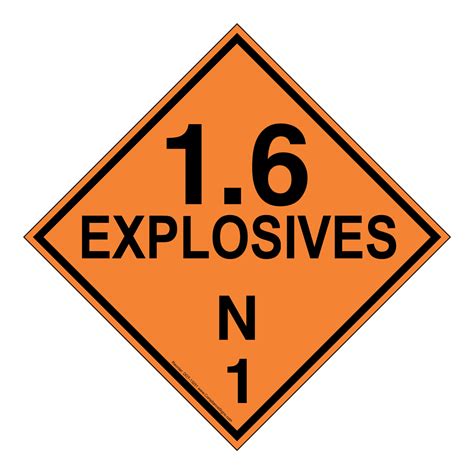 Facility Maintenance Safety Safety Sign Explosive S Class