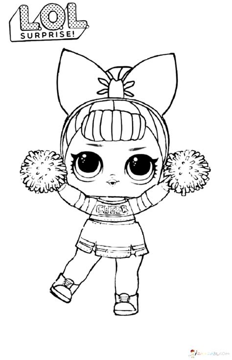 New Glitter Series Lol Dolls Coloring Pages With Simple Drawing