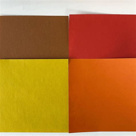 Origami Paper Sheets Multi Color Kraft Paper 40 Sheets For Etsy Uk