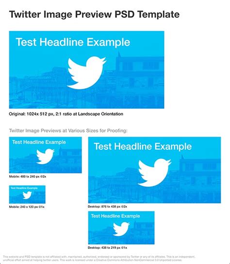 Twitter Image Preview Psd Template James Young Jydesign