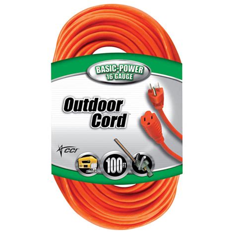 100 Ft 163 Round Orange Extension Cord City Mill