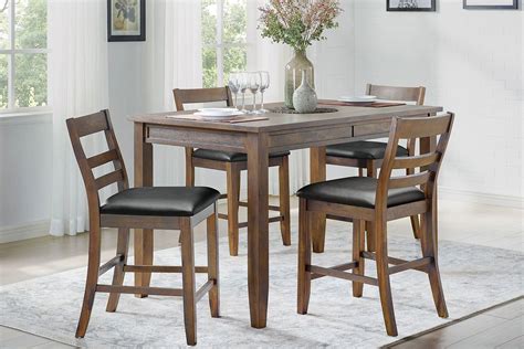 Pike Counter Height Dining Set Homelegance Furniture Cart