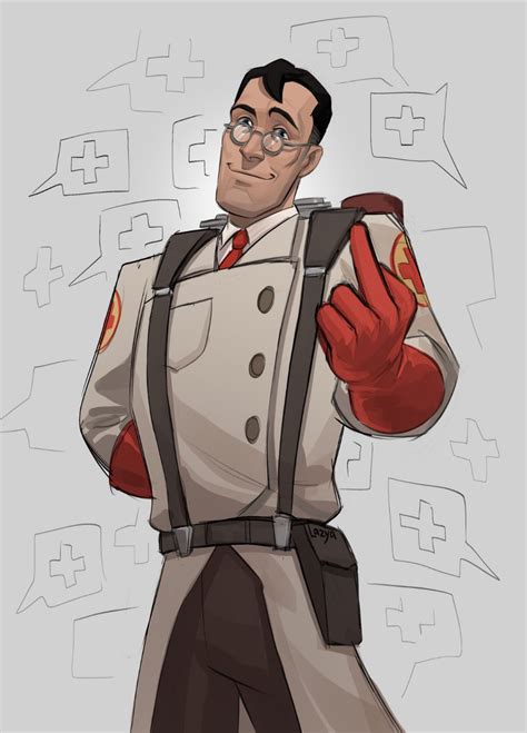 Lazya On Twitter In Tf Medic Fanart Medic Fanart Team Fortress Medic